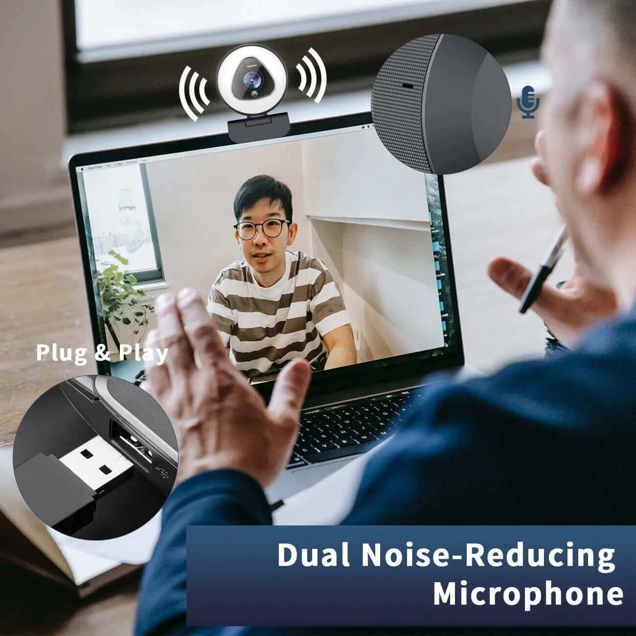 Dual Noise-Reducing Microphone