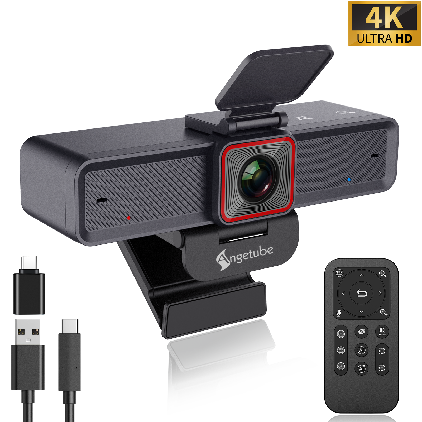 Angetube 4K Streaming Webcam mit AI Tracking 913