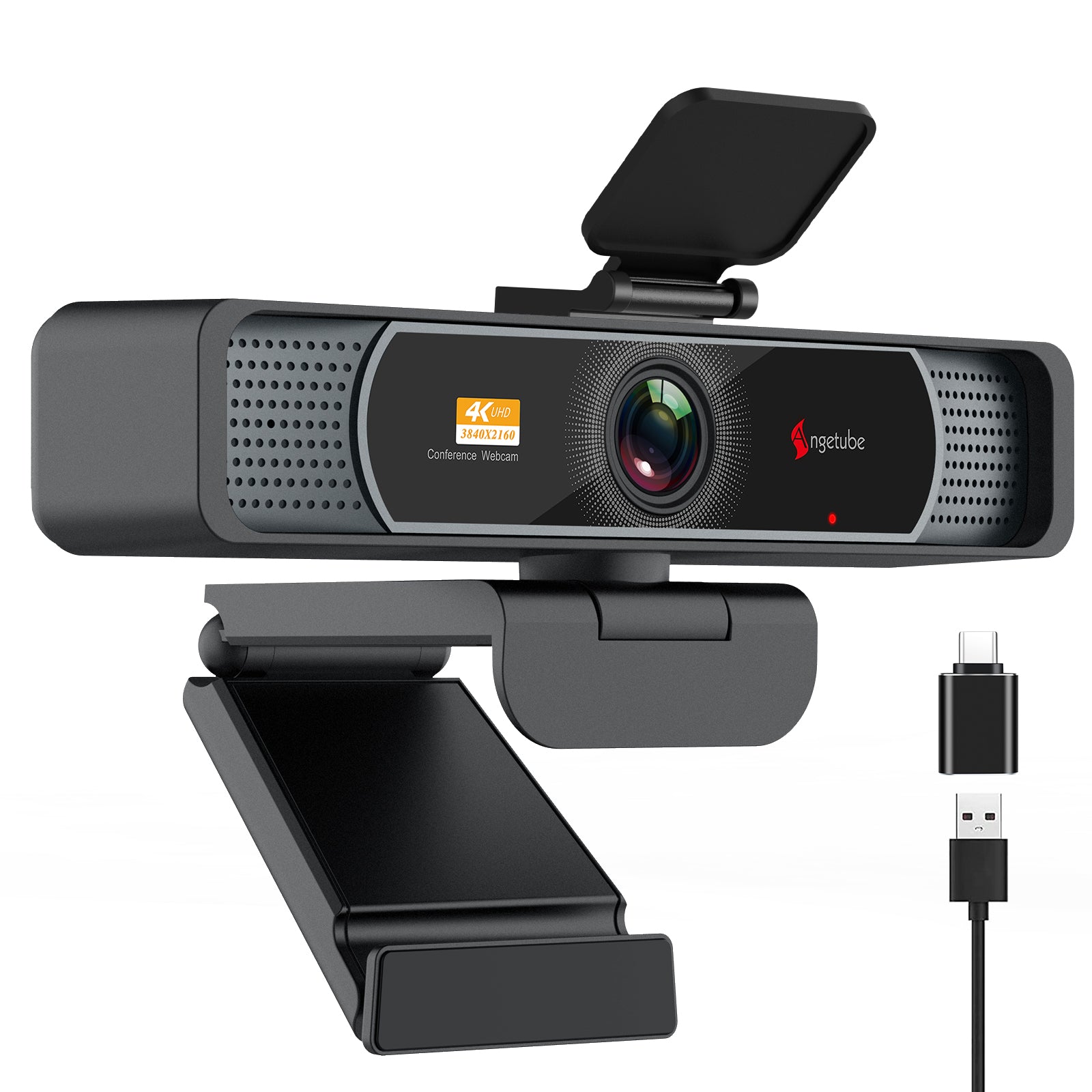Angetube Wide Angle 4K Webcam for PC - 120° FOV 1080p@60fps 914Max