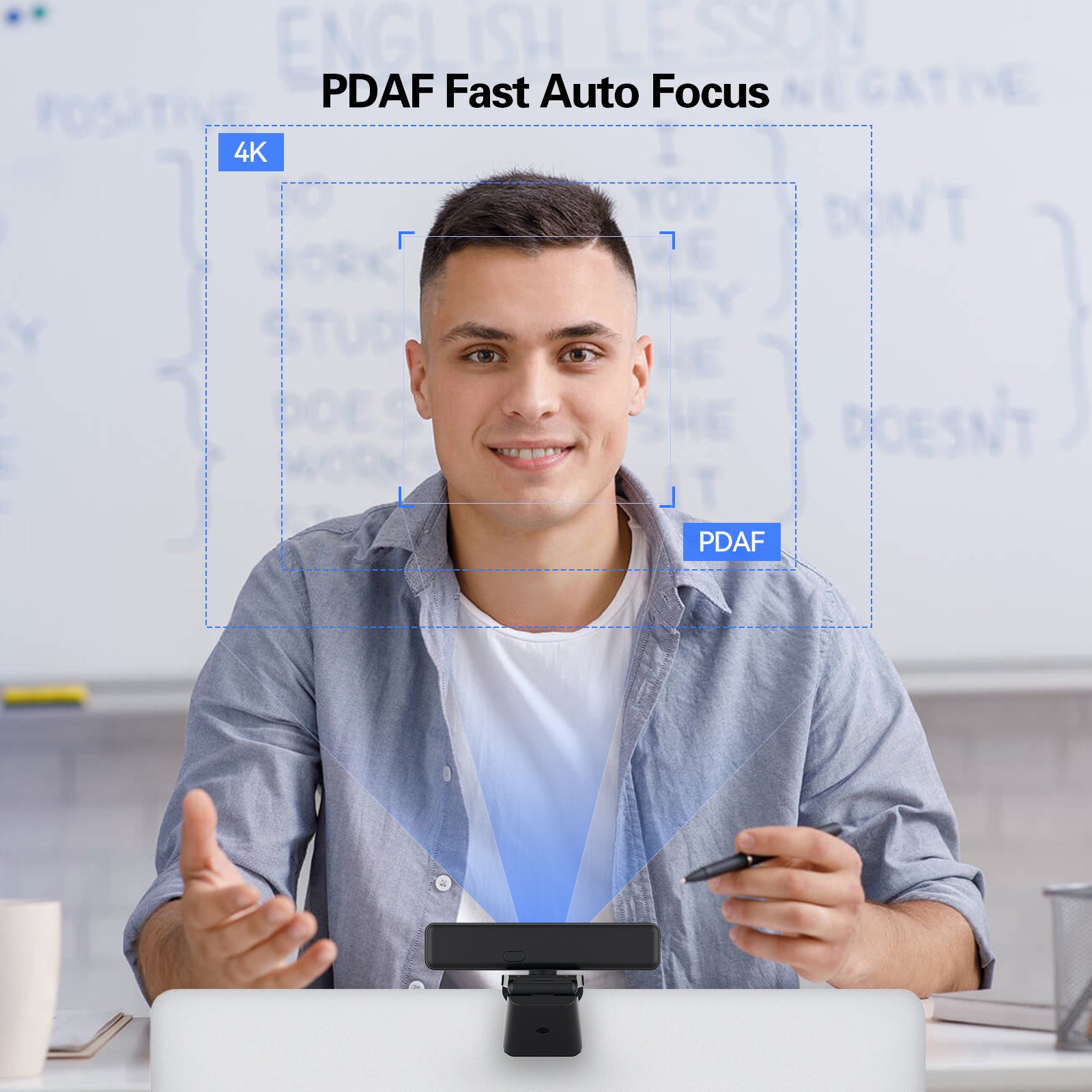 Angetube Wide Angle 4K Webcam For PC - 120° FOV, India