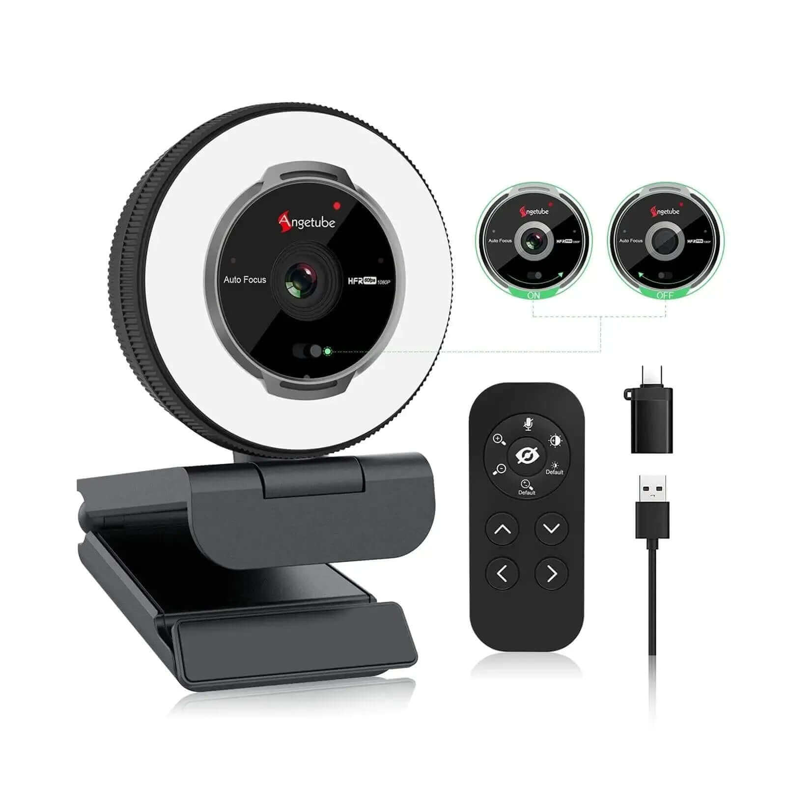 Angetube 1080p Webcam with Remote control 862Pro - Angetube
