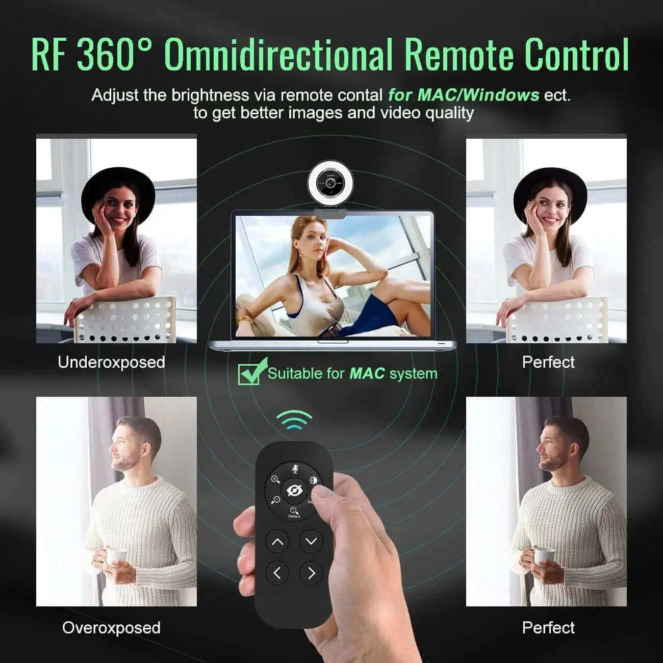 Webcam Full HD 1080P WiFi Interna Con Visione Notturna E Controllo Remoto - Foto 4